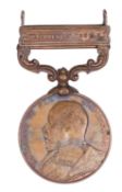 India General Service medal 1895, bronze issue, 1 clasp Waziristan 1901-2 (script engraved Bearer