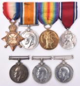 Four: 1914-15 star (Mate, G Ellis RN), BWM, Victory (Eng Lt G Ellis RN) Silver Jubilee medal 1935 (