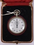 A WM military stop watch, makers name “Smith” and broad arrow to dial, case marked “1/5 Sec