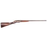 A rare 4 shot 12 bore American Roper’s patent repeating percussion shotgun, number 314, 48” overall,