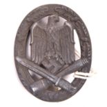 A Third Reich General Assault badge, in grey metal, by JFS (Josef Feix & Sohne), GC (Beadle 63).