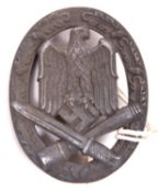A Third Reich General Assault badge, in grey metal, by JFS (Josef Feix & Sohne), GC (Beadle 63).