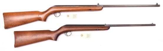 A .177” BSA Cadet air rifle, number B58647 (1946-49) GWO & C, the chamber etching visible; also a .