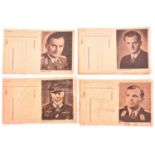 8 unused Third Reich Feldpost letters, each bearing a portrait of a holder of the Knights Cross with