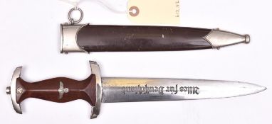 A Third Reich SA dagger, by Aesculap, Tuttlingen, the blade with full Rohm inscription, the hilt