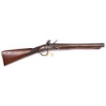 A rare double barrelled flintlock blunderbuss, by H. Verncomb, c 1785, 32” overall, 2 stage