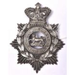 A Vic OR’s WM HP of the 1st Vol Battn The Hampshire Regt, 3 long lugs. Near VGC Plate 26