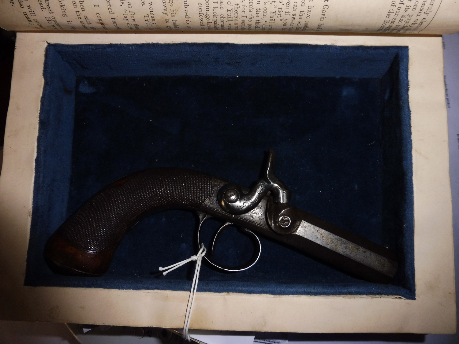 A 42 bore percussion boxlock side hammer overcoat pocket pistol, by Williams & Powell, Liverpool, - Image 2 of 2