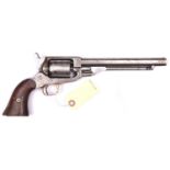 A 6 shot .36” Whitney SA Navy percussion revolver, barrel 7¾” marked “E Whitney N’Haven”, number