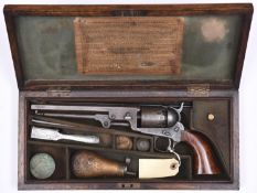 A 6 shot .36” Colt Model 1851 Navy percussion revolver, barrel 7½” with London address; London