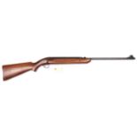 A .22” BSA Airsporter Mark II underlever air rifle, number GE40149 (c 1965-67), with walnut stock.