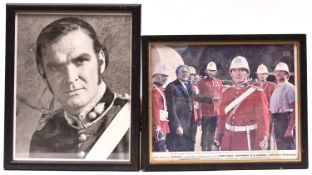 A colour photoprint of the cast of “Zulu” on location, with details, 9” x 11”; and head and