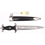 A Third Reich Model 1933 SS dagger, the blade with post 1941 Eickhorn mark and RZM mark over “941/