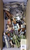 17x Star Wars figures. Including; Rancor Keeper (with axe), Chewbacca, C3PO, 2x Luke, B-Wing