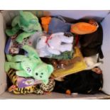 Approximately 30 TY Beanie Babys. Including Ewey, Humphrey, Rocket, Nibbler, Stripes, Daisy,