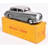 Dinky Toys Rolls Royce Silver Wraith (150). In two tone grey, dished spun wheels fitted with treaded