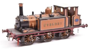 An O gauge finescale Vulcan brass kit built LBSCR Class A1 0-6-0T locomotive for 2-rail running.