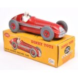 A rare Dinky Toys Alfa Romeo Racing Car (232). In red, RN8, example with red plastic wheels and grey