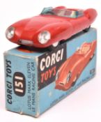 Corgi Toys Lotus Mark Eleven Le Mans Racing Car (151). A rare seldom seen early example in red