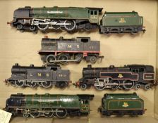 5x Hornby Dublo 3-rail locomotives. 2x BR Coronation Class 4-6-2, Duchess of Montrose 46232, in