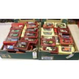 60 plus Matchbox Yesteryear, all boxed, red and straw examples. Cars, vans buses etc. Including