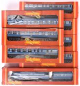 8x Hornby Railways OO gauge LMS items. An LMS streamlined Coronation Class 4-6-2, 6220, in silver