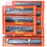 8x Hornby Railways OO gauge LMS items. An LMS streamlined Coronation Class 4-6-2, 6220, in silver