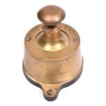 A Signal Box brass cased block shelf plunger. GC-VGC, minor wear to brass case. £20-40