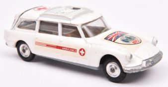 A Corgi Toys pre-production Citroen Safari BRDC Ambulance. This version it seems was tested but