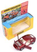 Corgi Toys Mini Marcos GT 850 (341). In metallic maroon with cream interior, example with 'Golden