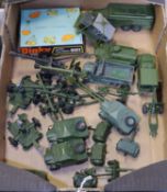 23x Military Dinky Toys. Including; Armoured Command vehicle, Army 1 ton Truck, Armoured Personnel