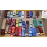 32x Matchbox Series vehicles. Including; Harley Davidson, Greyhound Coach, BEA Coach, Drott