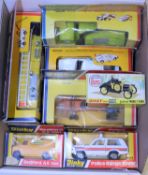 7 Dinky Toys. Gabriel Ford Model T (109). Rover 3500 (180), Ferrari 312B2 (226), Range Rover