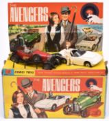 A Corgi Toys Gift Set 40 The Avengers. Comprising vintage Bentley and Lotus Elan with both plastic