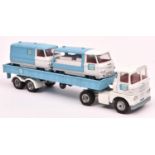 A rare Corgi Toys Co-Op 3 part set. Comprising Scammell articulated truck with open backed 8 wheel