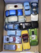 12 Dinky cars most for restoration. Police Mini Clubman, Bentley SE, Volkswagen De Luxe, Lamborghini