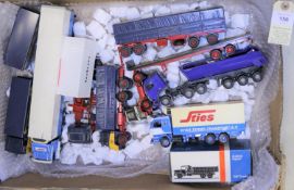 8 Tekno, ETMTF, kit built, Lion Car, etc trucks. Scania 143M tractor unit with a refer trailer Sties