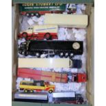 7 various trucks/articulated trucks by Tekno, Minichamps, NZG, kit built etc. Scania R500 tractor