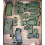 21x Dinky Toys Military vehicles. Including; 5x Scout Cars, 4x Armoured Personnel Carriers, 2x