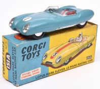 Corgi Toys Lotus Mark Eleven Le Mans Racing Car (151). An early example in blue with red seats, RN1.