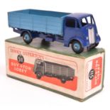 Dinky Supertoys Guy 4-Ton Lorry (511). With dark blue cab and chassis and light blue back and