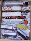 7 Tekno, Conrad and Brazilian trucks. Scania 124L tractor unit with tanker trailer, in silver/dark