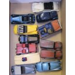 12 Dinky Toys for restoration. Most over painted, 2x Sunbeam-Talbot, 2x Delivery Van. Austin