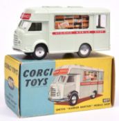 Corgi Toys Smith's 'Karrier Bantam' Mobile Shop (407). In pale green 'Home Services' livery,