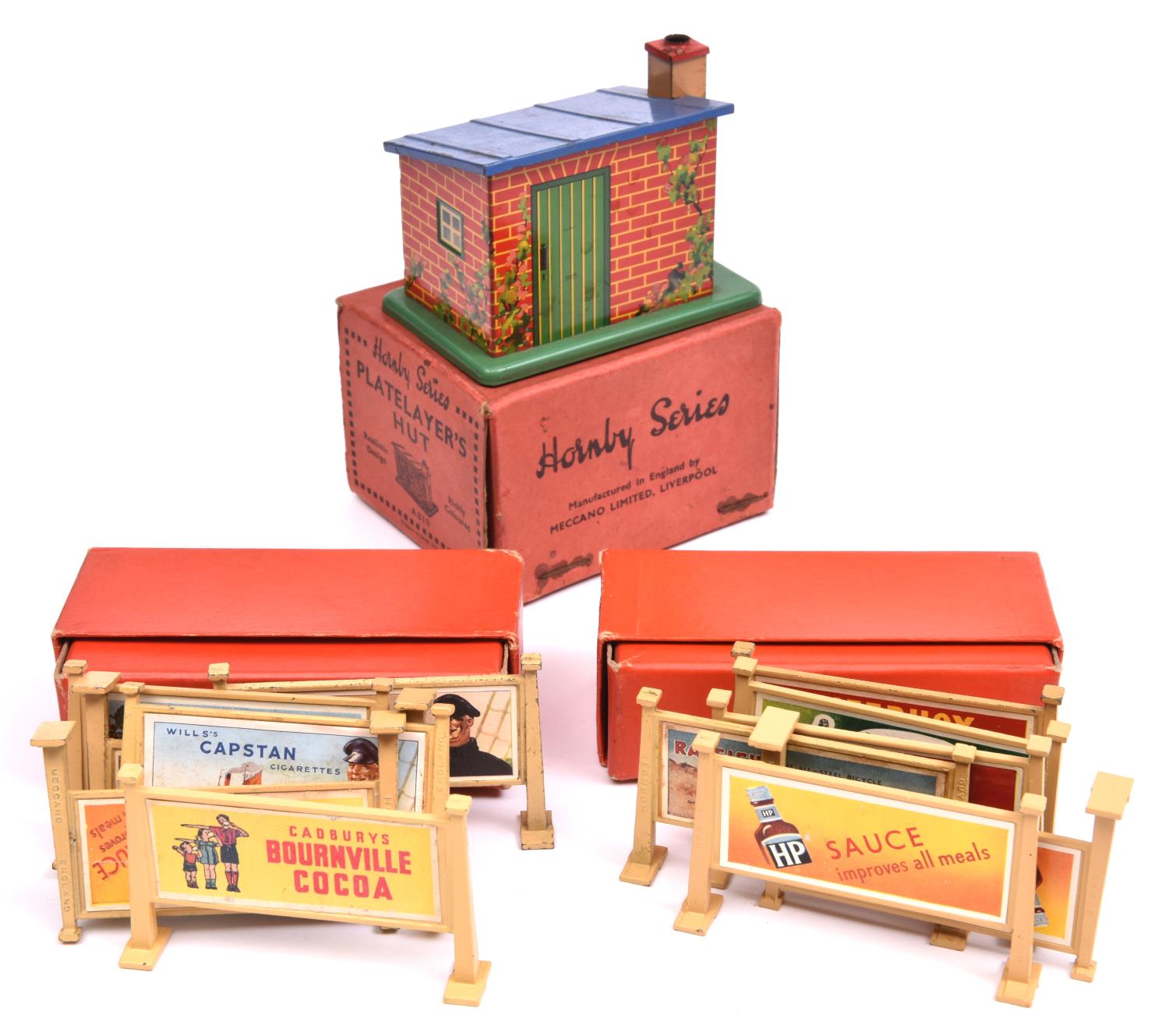 3x Hornby Series/Hornby trains O Gauge Railway Accessories. PLatelayer's Hut. 2x Half-dozen