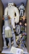 15x Star Wars figures. Including; Leia in bounty hunter gear, Boba Fett, Darth Vader, Imperial