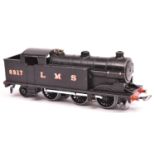 A Hornby Dublo pre-war 3-rail LMS Class N2 0-6-2T locomotive (EDL7) 6917, in gloss black livery with