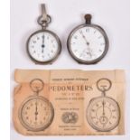 An early 20th century French Pedometer by Henri Chatelain. Together with an original instruction