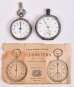 An early 20th century French Pedometer by Henri Chatelain. Together with an original instruction