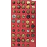 31 different Corps etc large buttons, including good gilt RFC, Army Cyclist Corps and RNV, CIV 1900,